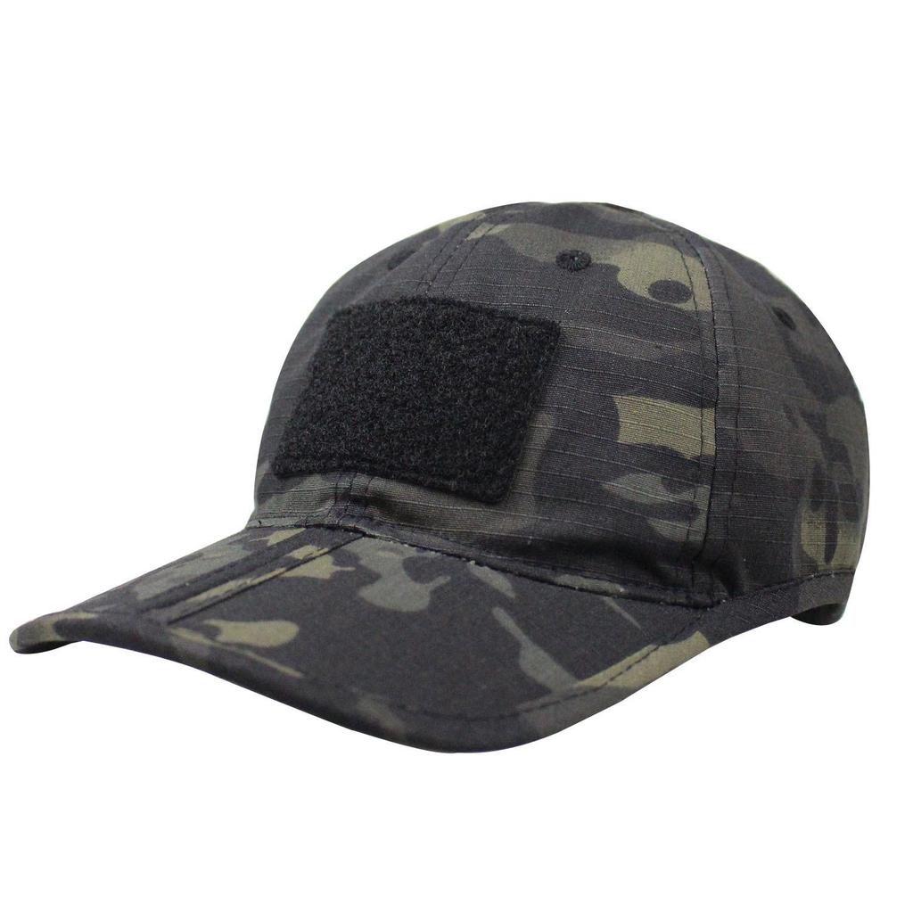 Men's Camouflage Sunshade Tactical Baseball Cap - Foldable, Velcro, Sun Protection, and Ideal for Outdoor and Fishing Activities.