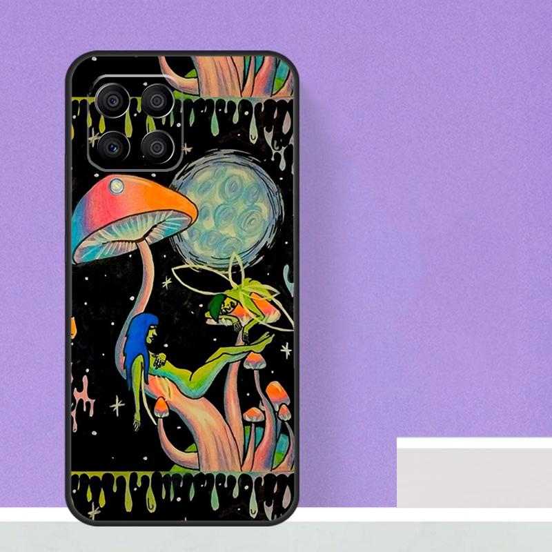 Psychedelic Mushrooms Florals Case For Samsung Galaxy M21 M31 M15 M55 M56 M36 M16 M06 M13 M33 M53 M12 M32 M52 M14 M34 M54