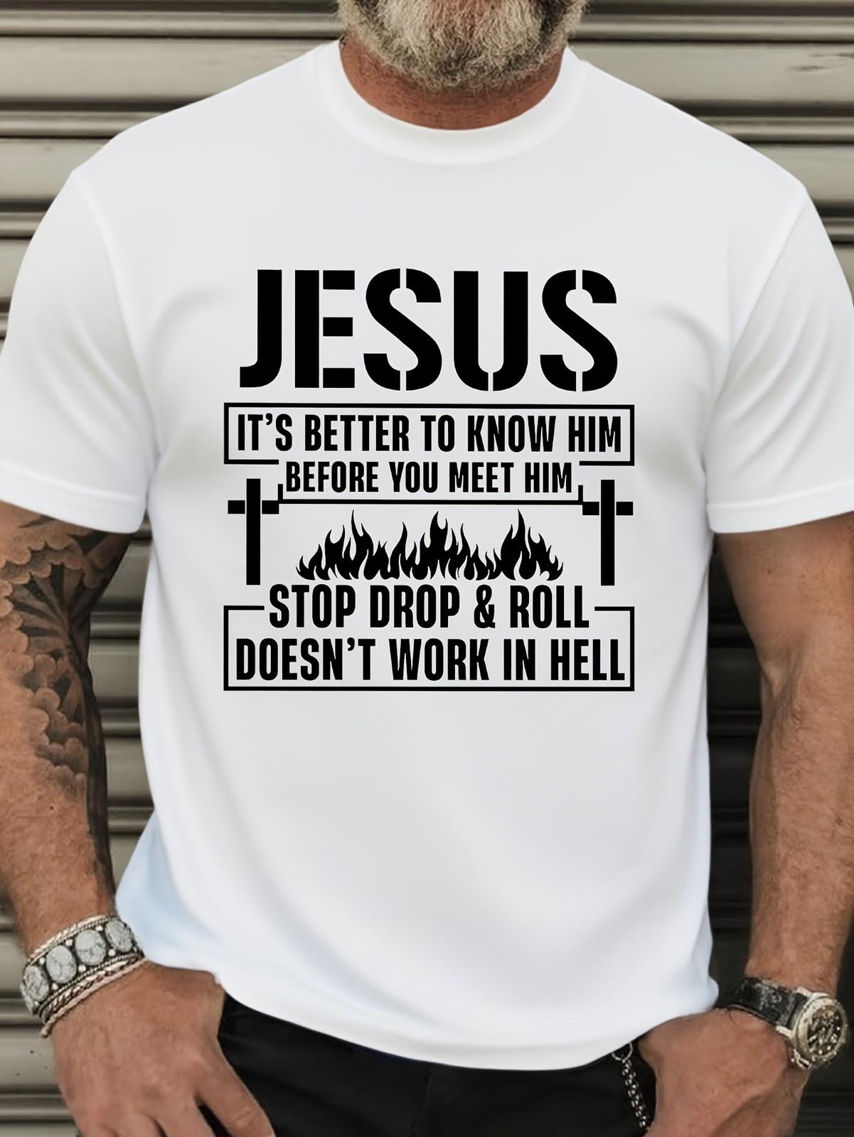 Jesus It s Better To Know Him Funny Christian Graphic T-Shirt S разноцветный