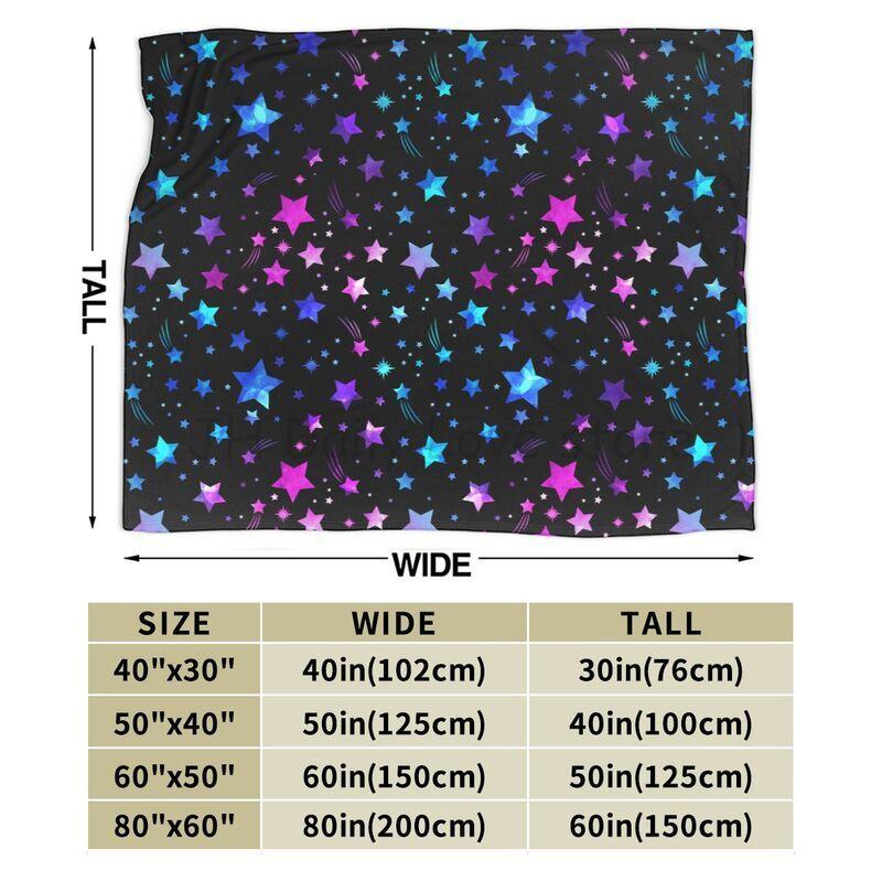 Space Galaxy Constellation Zodiac Star Throws Blanket Gifts for Men Women Couch Bed Bedding Soft Flannel Blankets 60x50 Inch