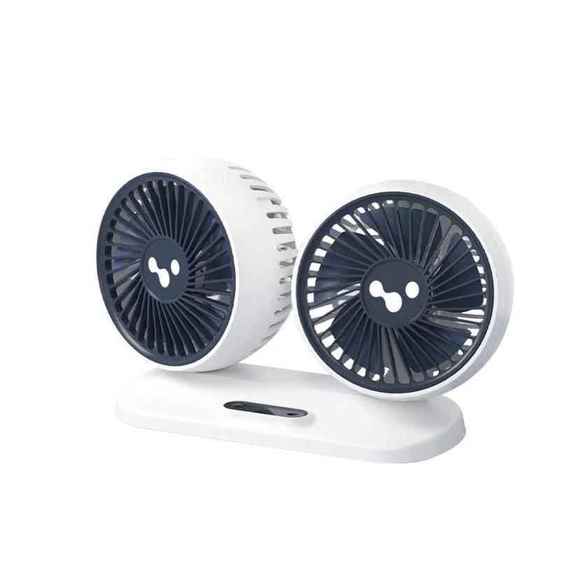 Car Mounted Electric Fan 12v/24v Small Car Large Car Usb Interface Powerful Dual Head Electric Fan For Home And Car Use