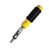 Adjustable 0-180° Ratchet Screwdriver with Hex Socket and Bi-Directional Turn
