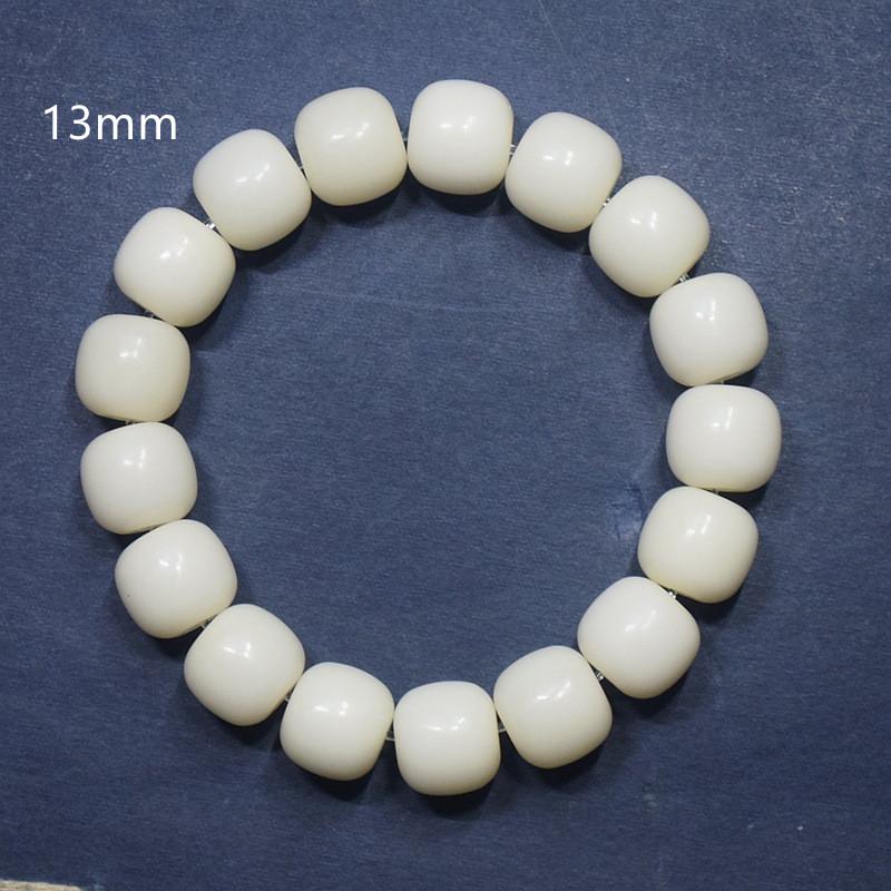 Natuurlijke witte jade Bodhi oude emmer kralen hand touw Bodhi zoon Boeddha kraal gelukshand touw