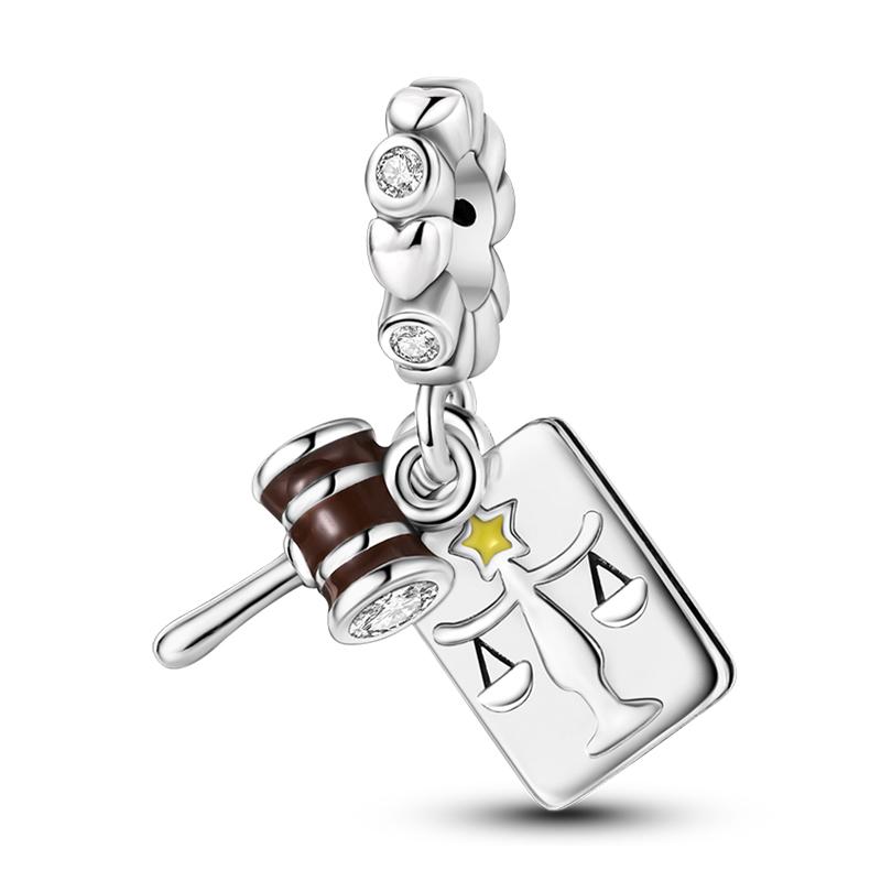 Copper Color Graduation Certificate Bachelor'S Hat Graduation Series Charms Beads Fit Pan Original Bracelets Diy Jewelry