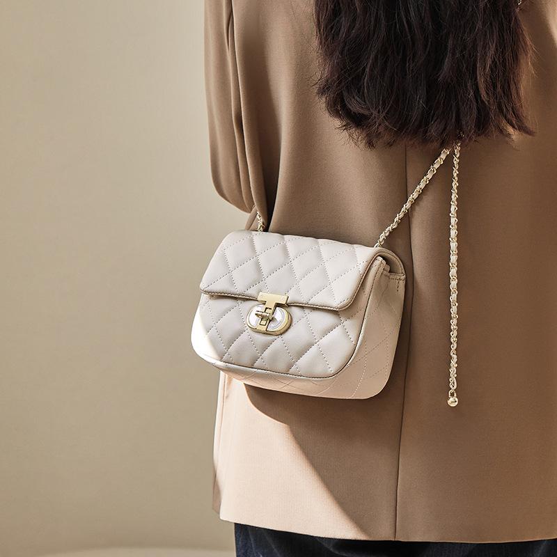 Mrs. Qiao Little Bag 2025 Women's Crossbody Bag Chain Bag Small Genuine Leather Women's Shoulder Bag