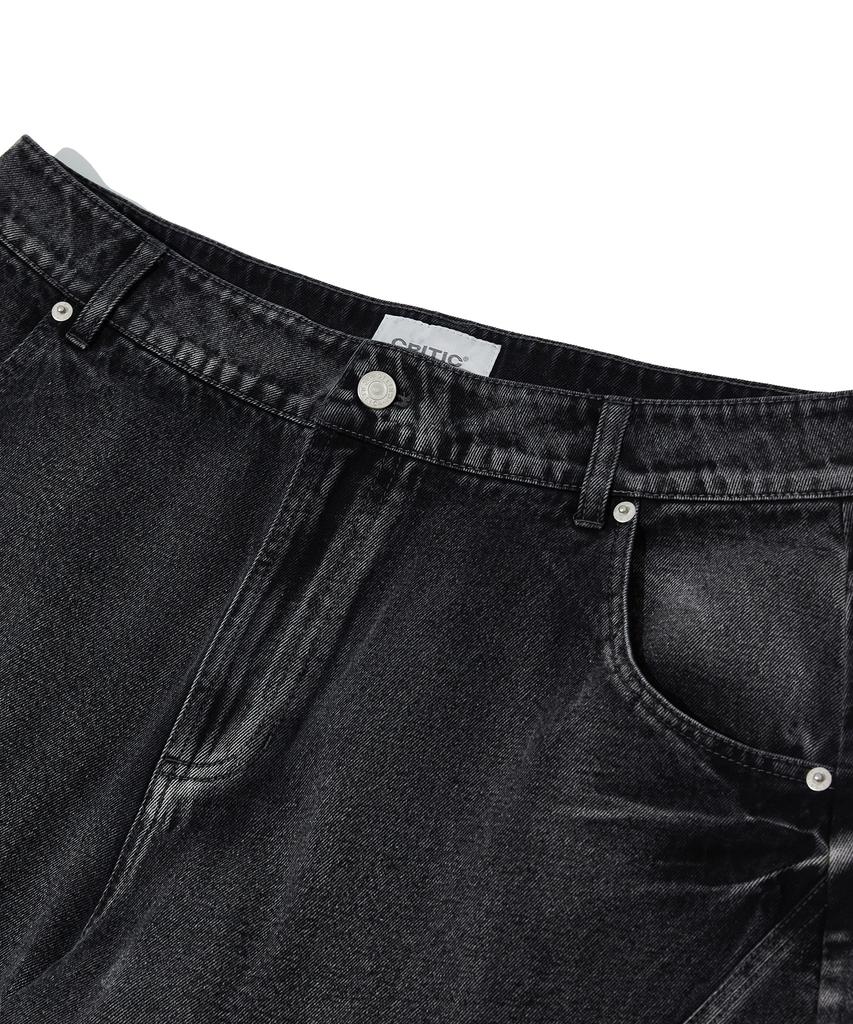 CRITIC Vortex Faded Denim Pants Black