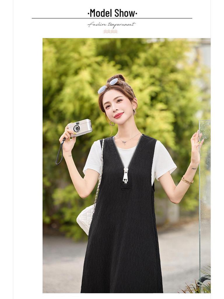 2025 Sommer Damen Stilvolles Zweiteiliges Langes Kleid Set - Trendig und Elegant