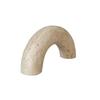 Natural Marble Sculpture Geometric Arch Semicircular Arch Ornament Yellow Cave Stone Decorative Figurines Living Room Decoration