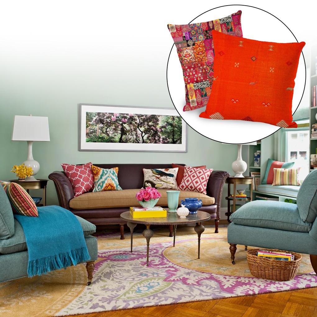 Decorative Throw Pillow Covers Ethnic Bohemian Pillowcase Cover Couch Sofa Bed Bedroom Car Living Room Cases Accessories