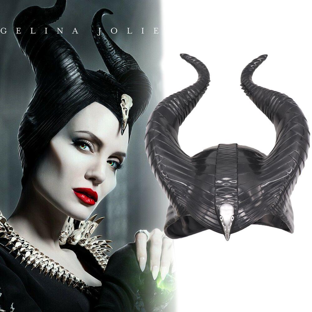 Завораживающая маска Малефисенты 2 Владычицы Тьмы с поразительными черными рогами