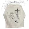 Unisex Vintage Streetwear Long Sleeve T-Shirt With 3D Digital Print Loose Fit Casual Tee Daily Wear