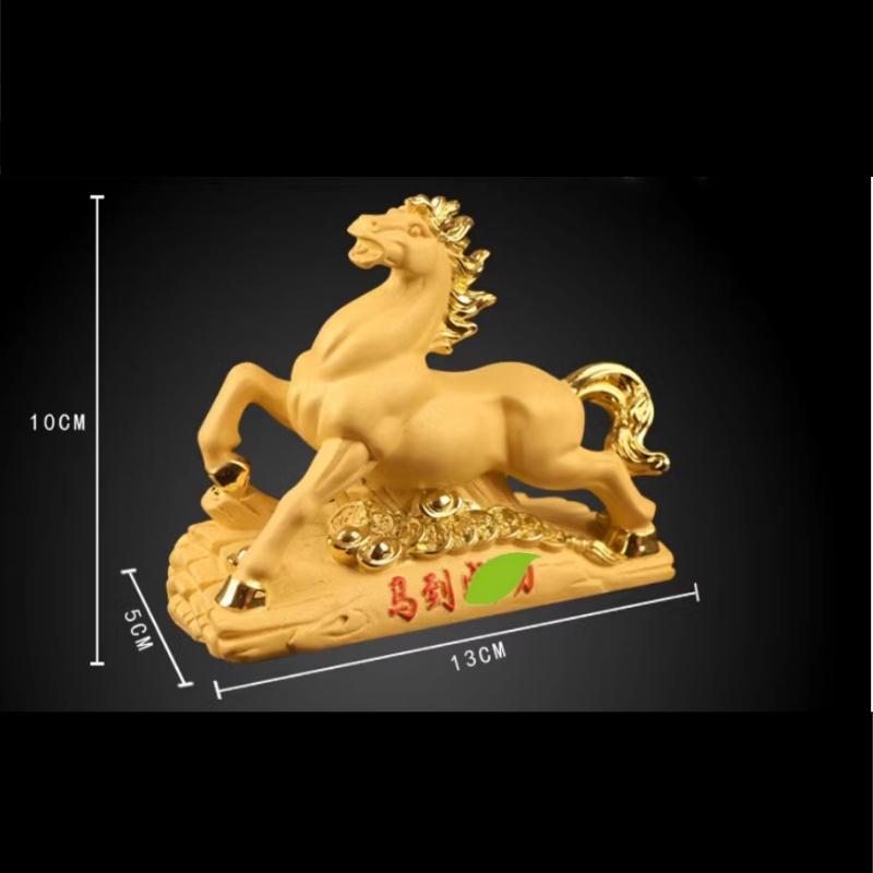 1 יחידה שרף גלגל המזלות סוס יוקרתי לגברים קישוט רכב אישי למחזיק כרטיסי חניה לקונסולה מרכזית של הרכב פנג שווי