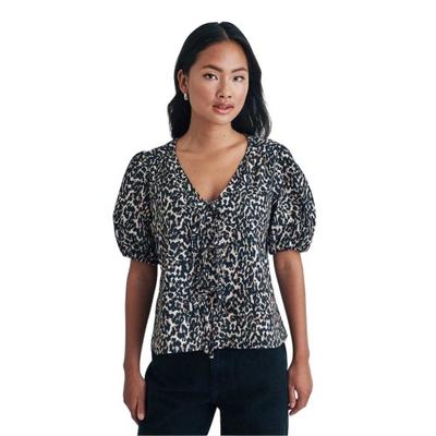Nobody´s Child Womens/Ladies Leopard Print Puff Sleeve Blouse