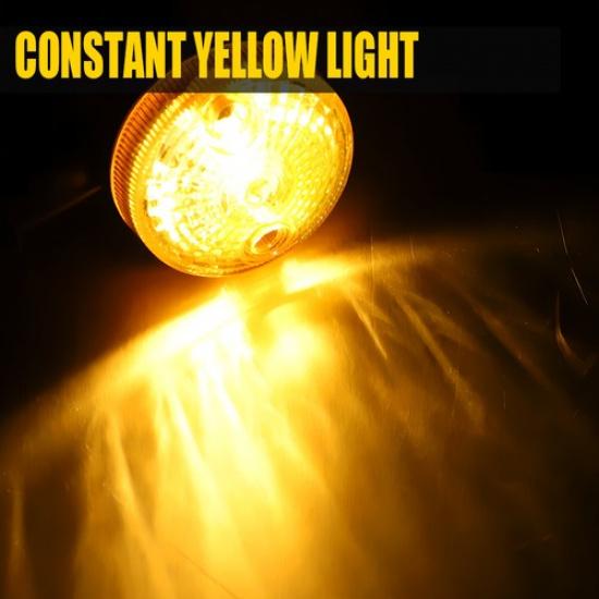 Motorcycle Turn Signal Chrome Amber For Yamaha Kawasaki Honda Blinker Lamps 4PCS