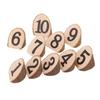 10 Pcs Wooden Round Log Holder Place for Photo Card Holder with Clip for Parents