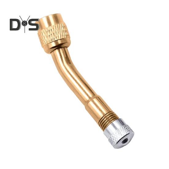3Pcs Brass Tire Valve Extension Set 3 Angles (45/90/135 Degrees) Inflatable Nozzle Adapter for Car Motorcycle Bike Scooter Easy Install Tire Valve