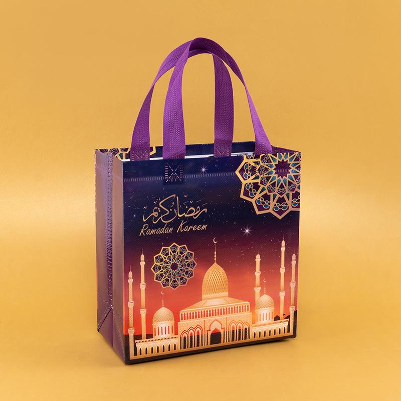 StoBag, Eid Ramadan Gift Tote Bags for Party Celebrations Favor, Reusable Non Woven, Perfect for Packing Candy, 12/30pcs