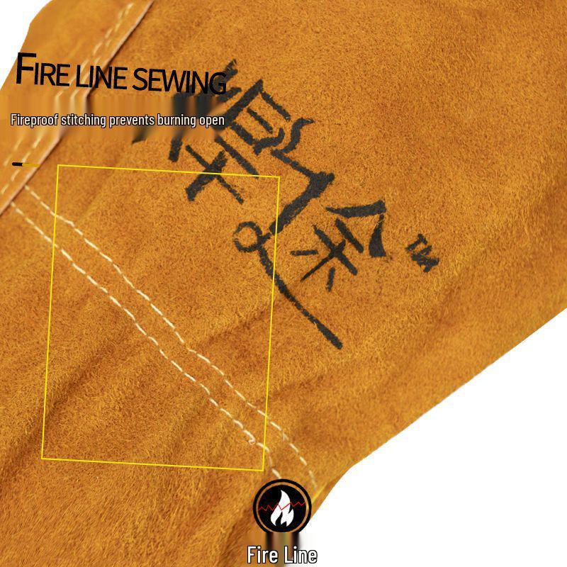 Cowhide Wear-Resistant Welding Gloves - Anti-Scald, Soft, Protective Labor Gloves