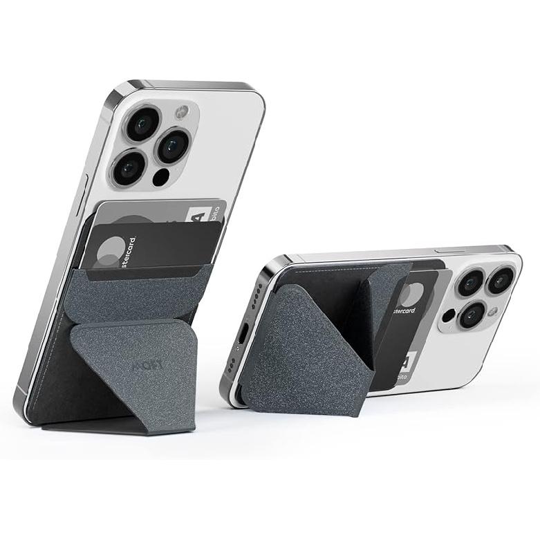 MOFT Phone Stand with 3M Adhesive for Android, iPhone and Most Smartphones, 2 Viewing Angles, Slim Wallet Stand (Starry Grey) Starry Grey