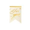 English Hot Stamping Hangtag: 'My Family Has a Happy Gift' Souvenir Decoration Card