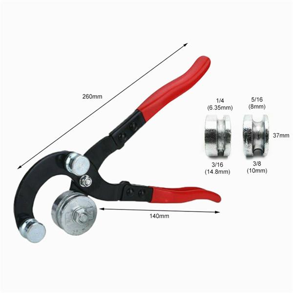 Buy Brake Pipe Bender Fuel line Tubing Bending Tool 3/16 1/4 5/16 3/8
