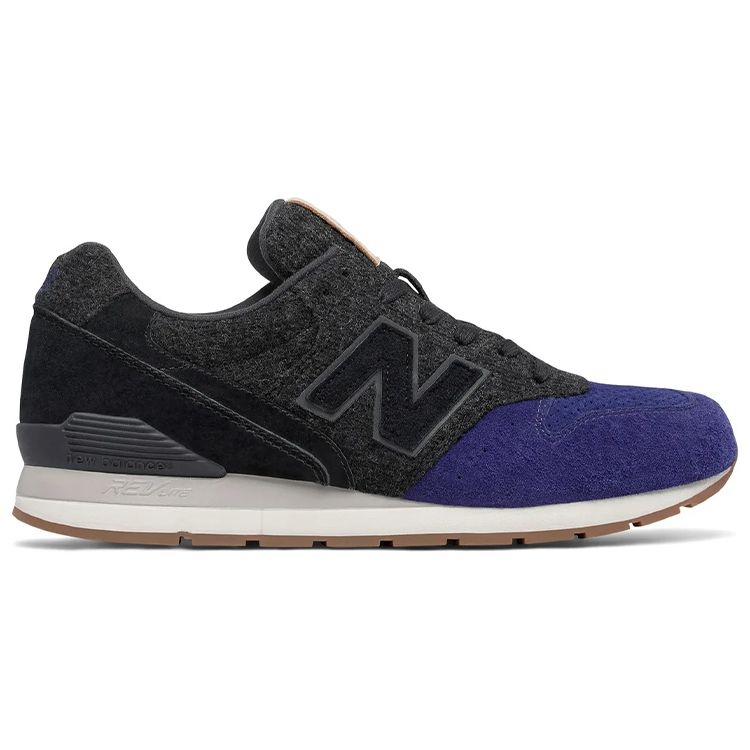New Balance Nb 996 Comfortable Fabric Low Top Marathon Running Shoes Men sneaker Black Blue MRL996JJ