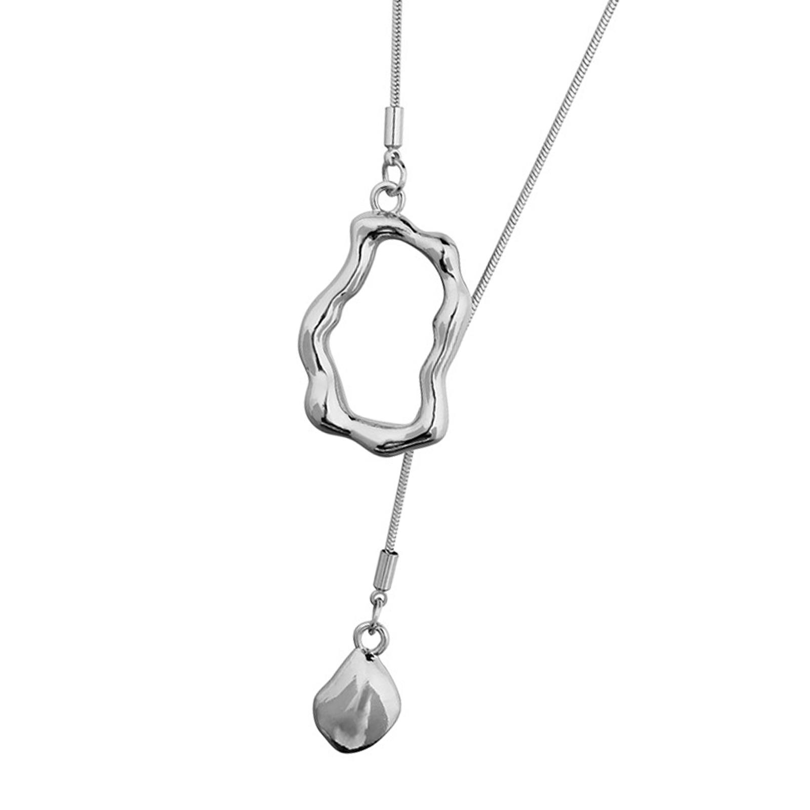 

Высококачественное геометрическое ожерелье-подвеска, изящное серебряное и золотое геометрическое ожерелье-подвеска для модных женщин