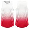 Fashion Gradient Print Men's Sports Vest Summer Quick Dry Breathable Tennis Training Tank Tops Casual Sleeveless Shirt Gym Tees