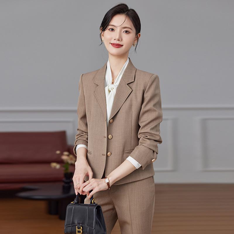 Women's Autumn 2024 Professional Suit Set – Short Blazer Jacket for Formal Work
