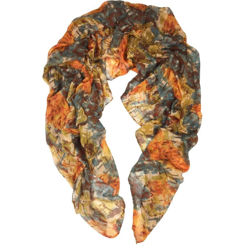 TWÓJ UŚMIECH Damski/Kobiecy Lekki Szal Szal z Mieszanki z Nadrukiem Kwiatowym/Jednokolorowy Na Sezon Wiosenno-Letni