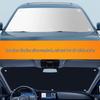 Silver-Coated Car Sunshade Set: Summer Sun Protection Heat Insulation, Visor & Front Windshield Curtain