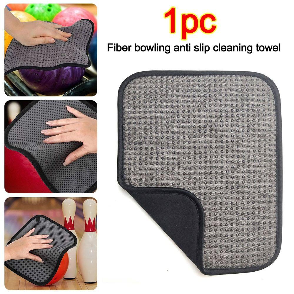 Anti-slip Bowling Ball Towel Microfiber Washable Bowling Cleaning Towel Washable Wiper for Wiping Dust and Removing Debris