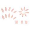 24 Pcs Wearing Nail and Nail Patch Finished Long Ballet Nail Pink and Simple Gradual Change of Color Fake Nails 24 Pieces