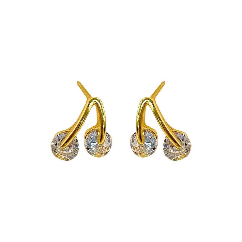 Cherry Earrings Exquisite High-end Temperament Earrings Earrings Daily Commuting Versatile Women