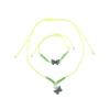 Ladies Butterfly Pendant Necklace Bracelets For Women Beads Necklace Choker Accessories Jewelry Gift