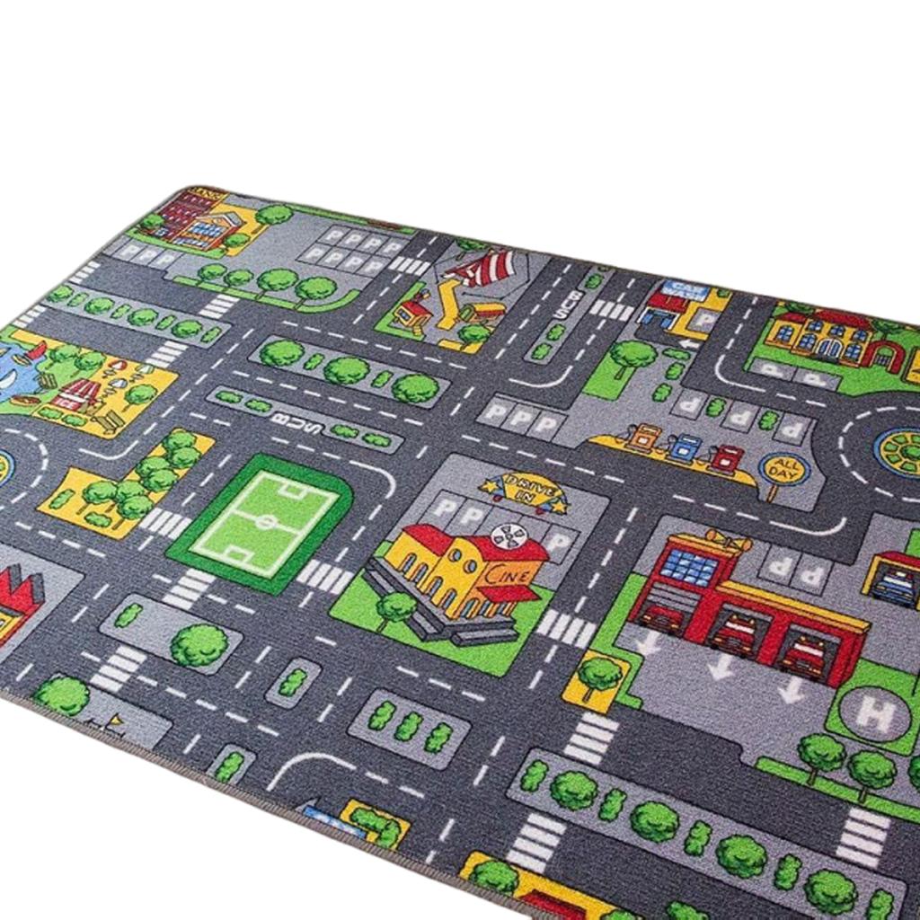 Children's Game Education Toy Road Mat Game Decorative Carpet Fun Learning Development Anti slip and Room Room