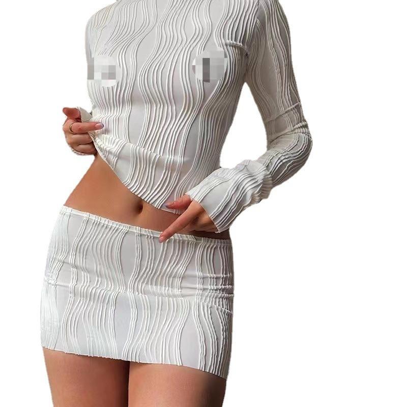 Hooded Long Sleeved Round Neck Slim Fit Women's T-shirt