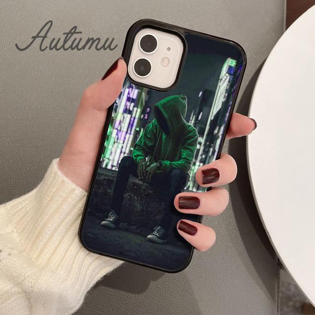 Hacker Anonymous Phone Case for iPhone 11 12 13 14 Pro Max Mini XR XS SE 2020 7 8 Plus Samsung Galaxy S21 S22 Cover Shell Coque