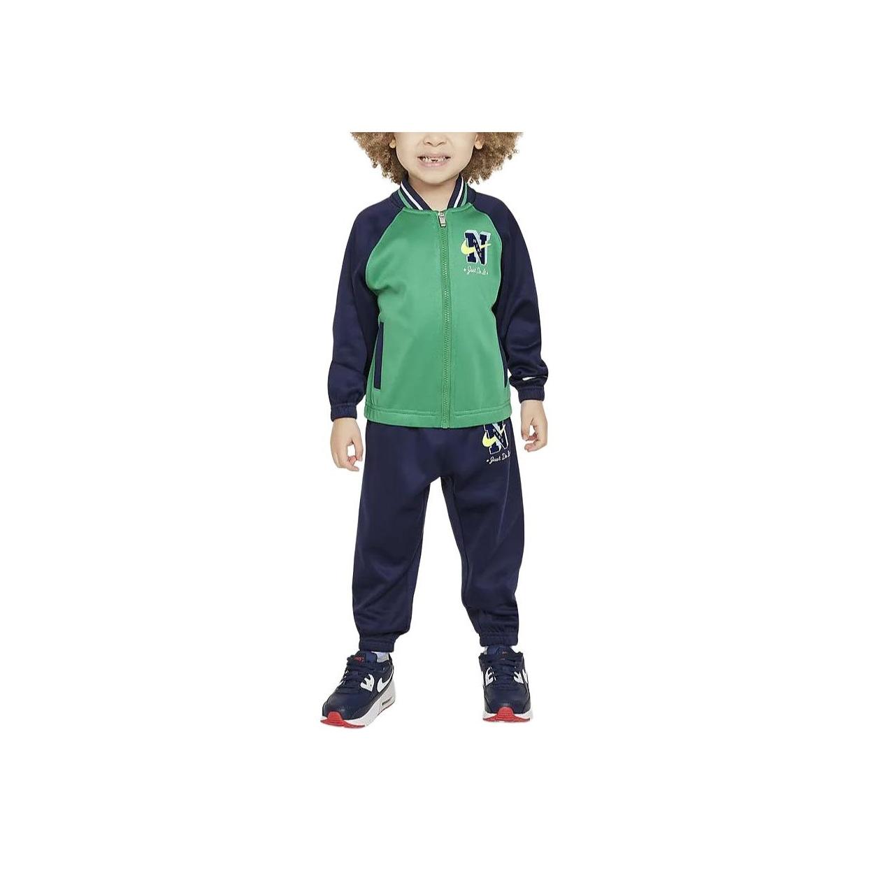 

Nike Kids Sportswear Next Gen Printed Zip Fleece Top And Casual Cuffed Pants Baby sets Dark-Navy HF2089-410 4T