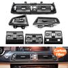 Carbon Fiber Front Left Right Rear Air Conditioner AC Vent Grille Cover For BMW 5 Series F10 F11 F18 520i 523i 525i 528i 535i