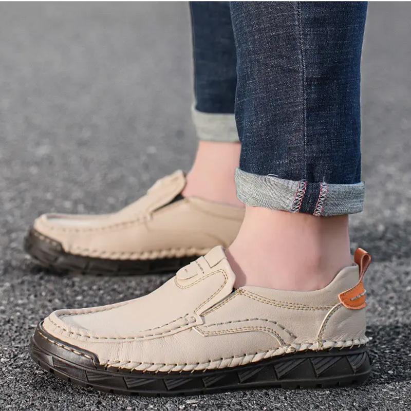 Fashion Big Size47 48 Men Casual Shoes Fashion Leather Shoes for Men Spring Autumn Men's Flat Shoes Driving Sneakers Zapatos Hombre