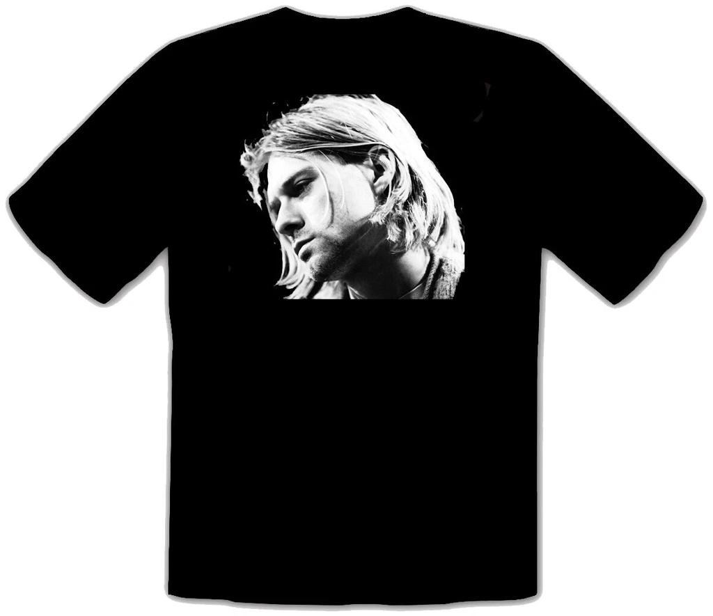 KURT COBAIN NIRVANA Rock Metal Rules Black FUN T-shirt -053-
