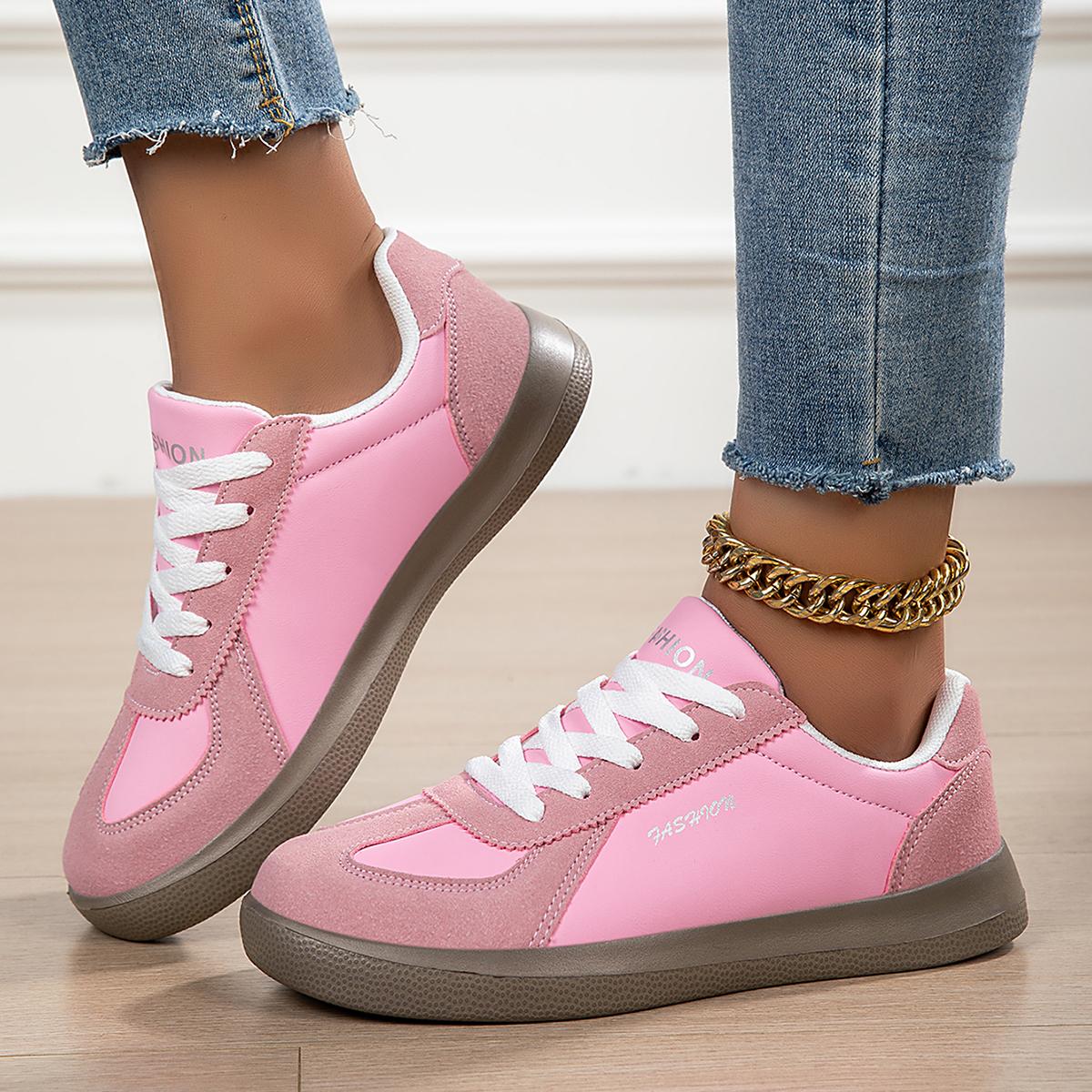 

Womens Sneakers Lightweight Casual Shoe Breathable Athletic Shoes Man Non Slip Ladies Outdoor Sports Walking Copule Shoes 45 розовый