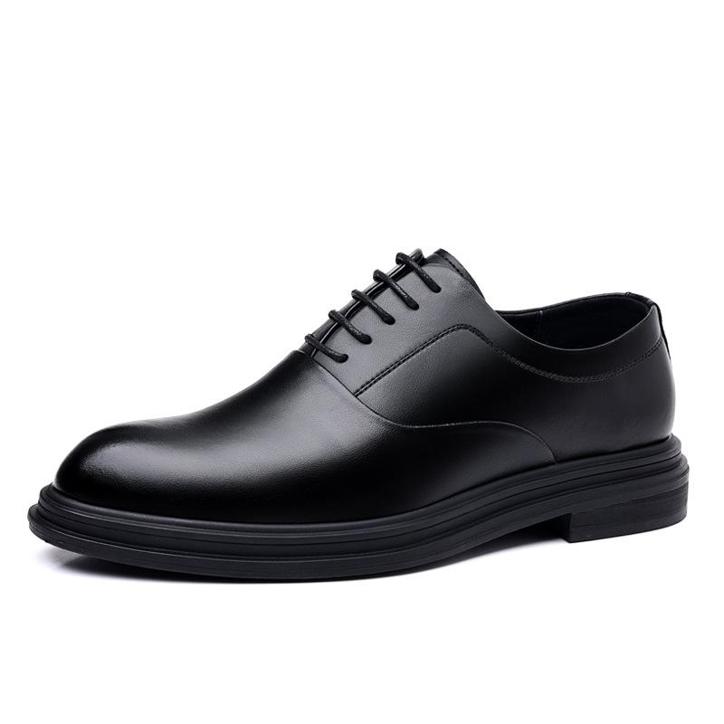 Fashion 3 6 8cm Heel Increase Leather Shoes for Men Spring Autumn New Designer British Style Black Groom Wedding Shoes Men