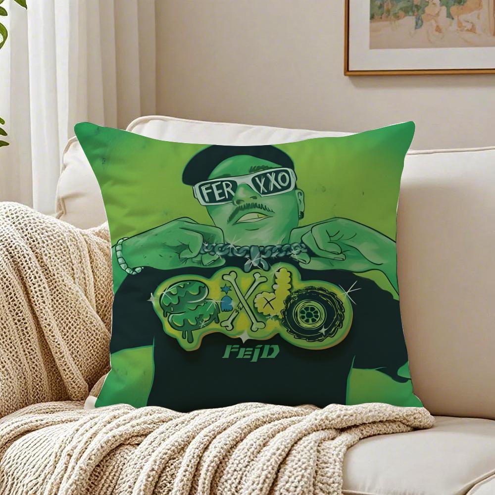 Hot Singer Ffeid Cushion Cover Plush Decorative Pillow Case With Hidden Zipper Cutecore Room Decor For Home