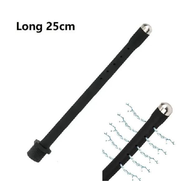 Silicone Long 58cm Anal Beads Plug Dilator Douche Enema Vagina Cleaning Kit Buttplug Syringe Shower Head Gay Sex Toy For Couples