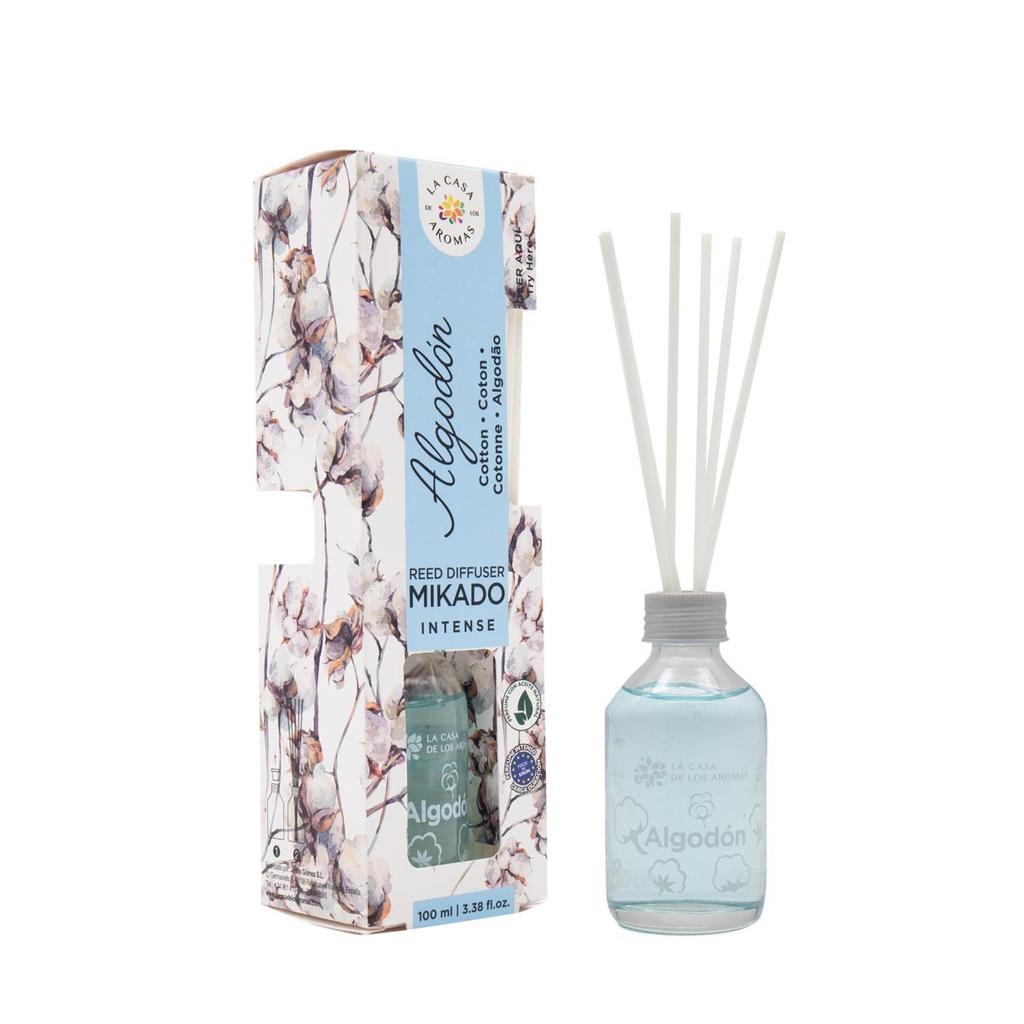 Elegant 100ml Cotton Blossom Reed Diffuser | Premium Aromatic Home Fragrance in Glass Bottle | Ideal for Aromatherapy and Relaxation