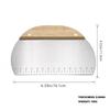 Stainless Steel Flour Dough Scraper Anti-Wear Material with Measuring Scale Design Suitable for Cake Pizza Bread