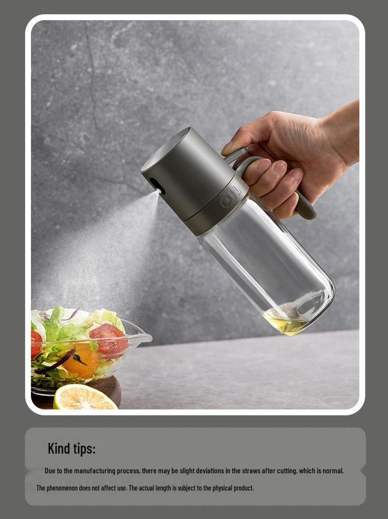 Glass Air Fryer Oil Sprayer - Leak-Proof, Edible Spray Bottle for Kitchen