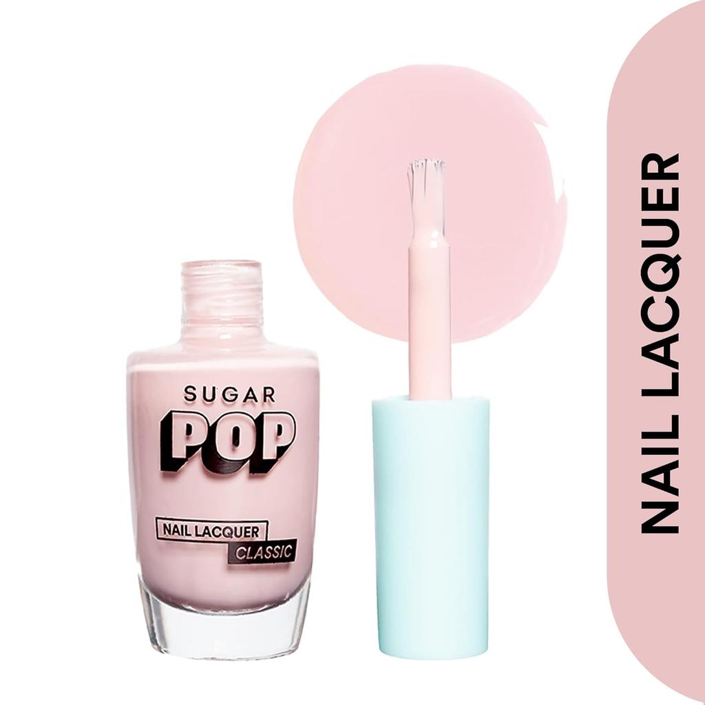 Sugar Pop Nail Lacquer 01 Spring Bloom Icy Pink Quick Dry Glossy Shine Long Lasting Chip Resistant Nail Polish 10 Ml